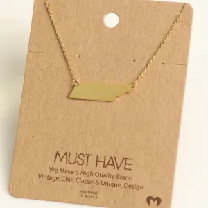 Tennessee State Necklace [Gold]