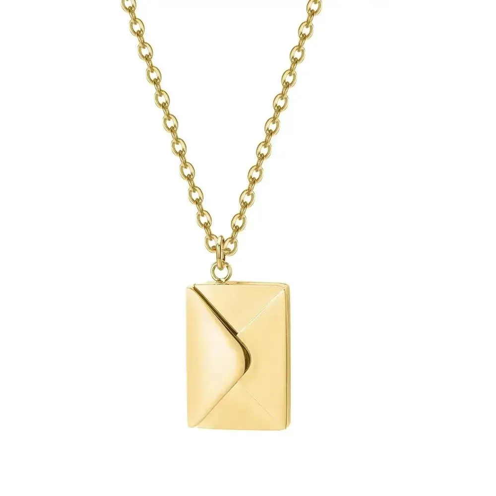 The Love Letter Necklace Envelope Pendant