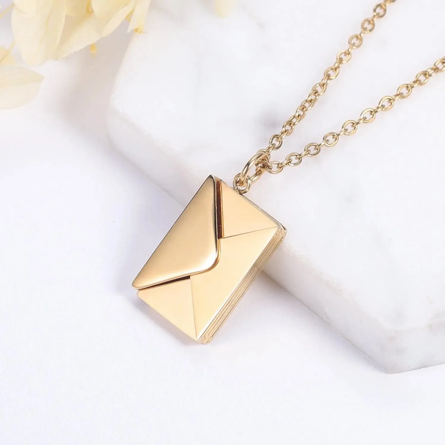 The Love Letter Necklace Envelope Pendant