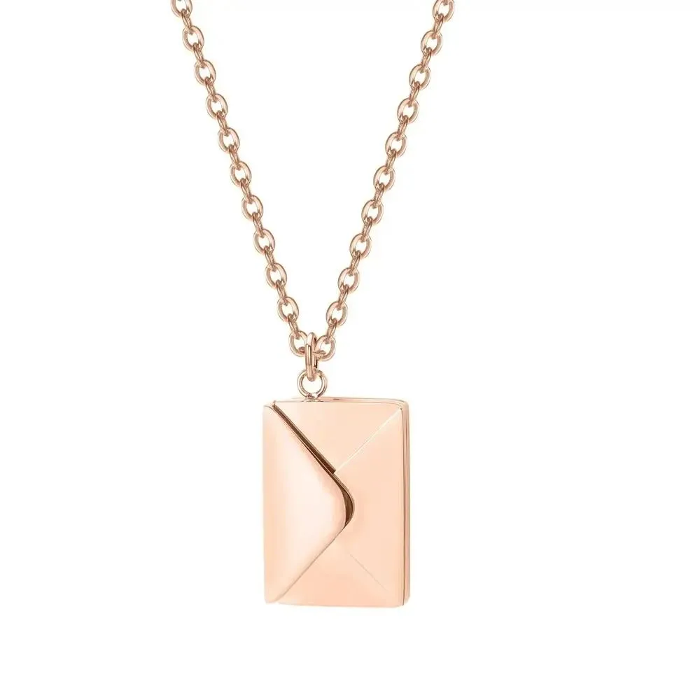 The Love Letter Necklace Envelope Pendant