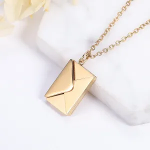 The Love Letter Necklace Envelope Pendant