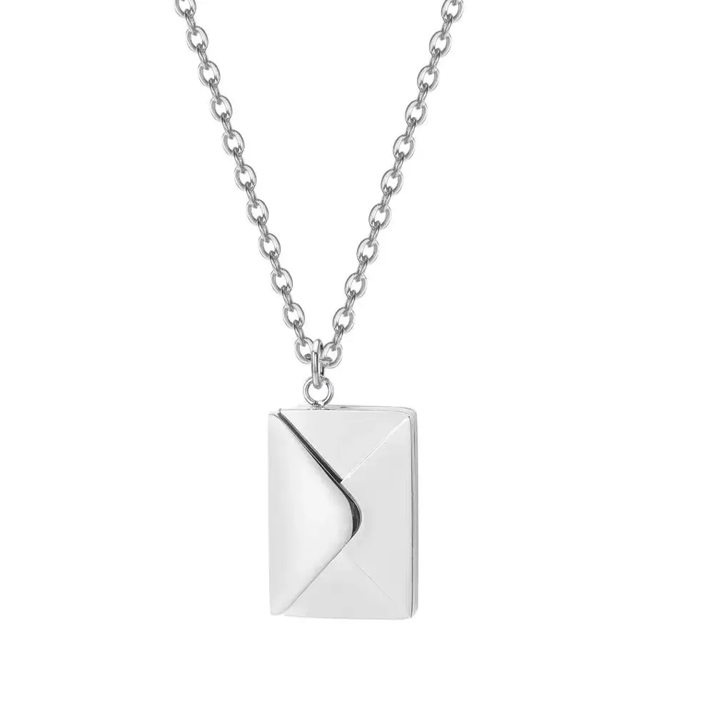 The Love Letter Necklace Envelope Pendant