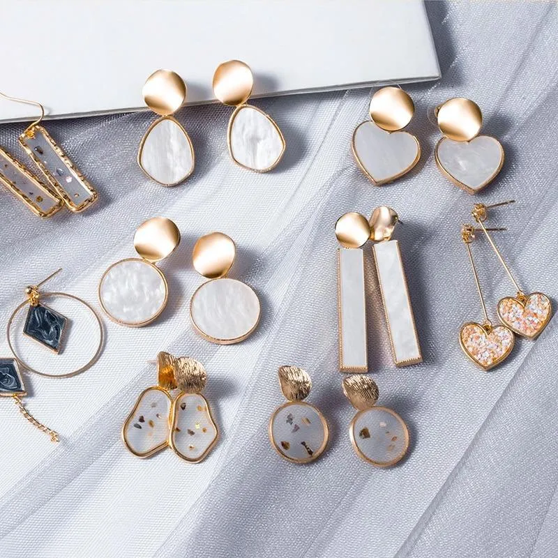 Timeless Geometric Dangle Earrings