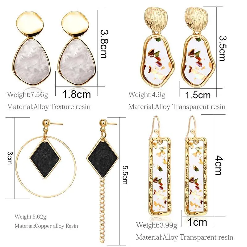 Timeless Geometric Dangle Earrings