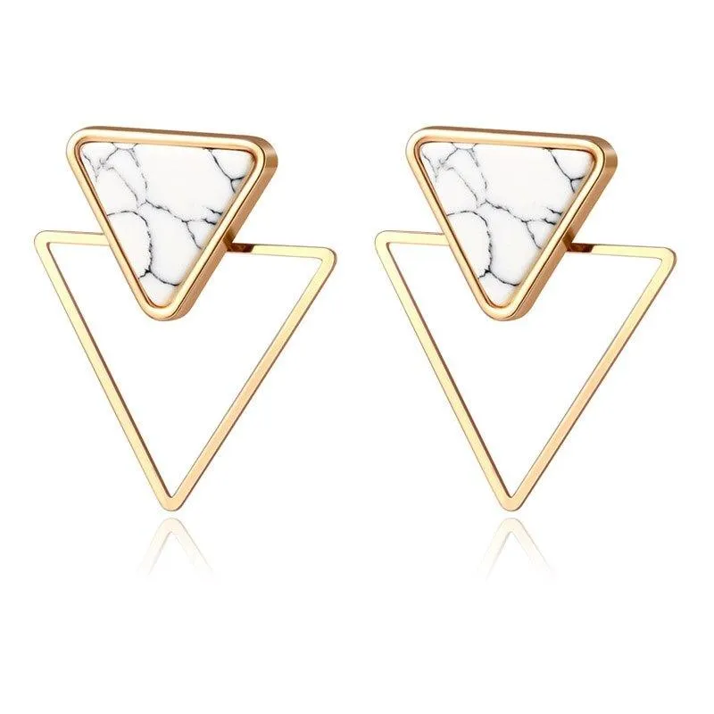 Timeless Geometric Dangle Earrings