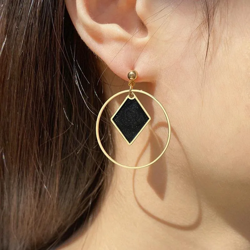 Timeless Geometric Dangle Earrings