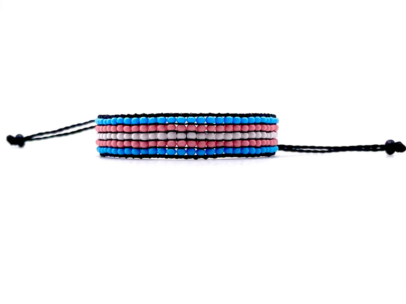 Transgender Pride Flag Adjustable Bracelet