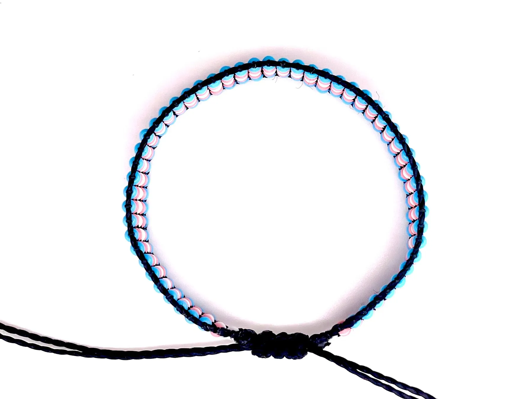 Transgender Pride Flag Adjustable Bracelet