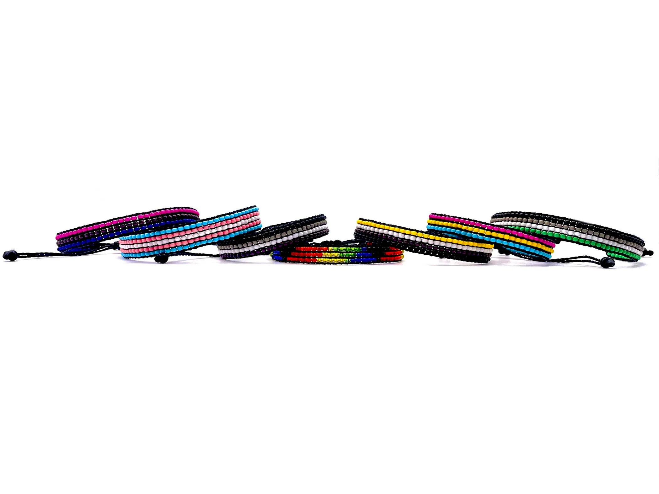Transgender Pride Flag Adjustable Bracelet