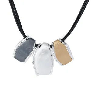 Trend Geometric Necklace Irregular Metal Pendants Necklace for Women