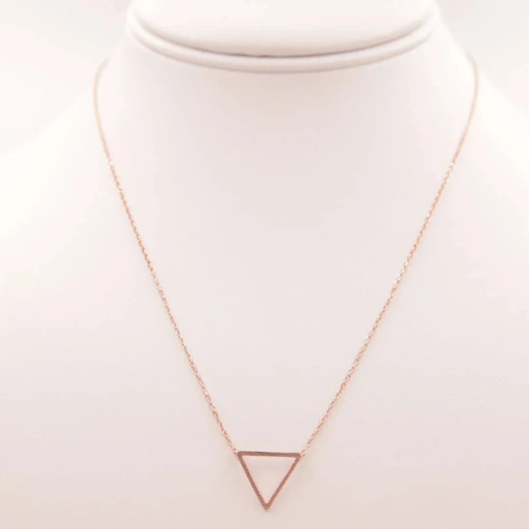TRIANGLE PENDANT NECKLACE