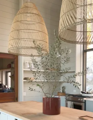 TULUM WICKER BASKET LAMP SHADE