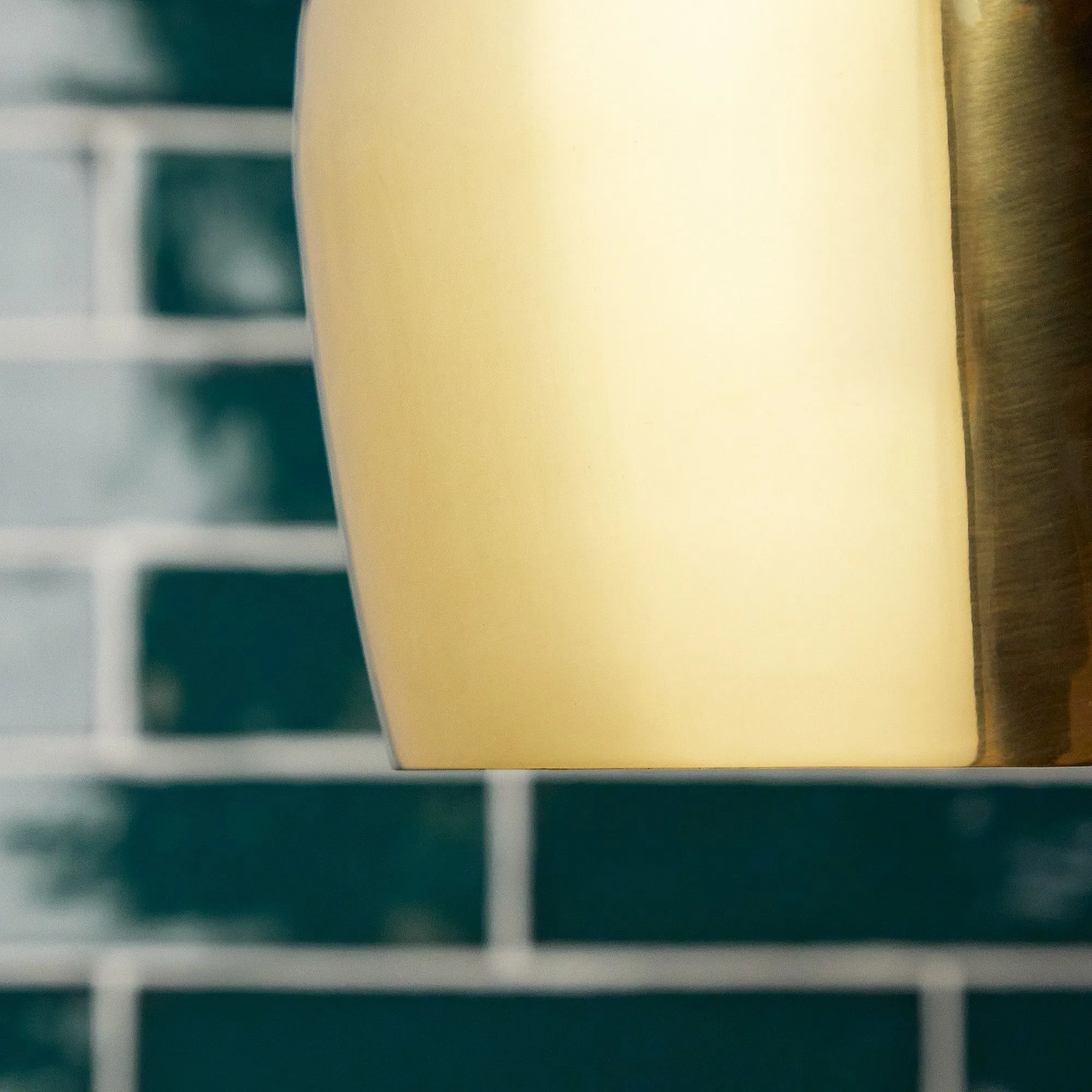 Turpin pendant in brass with copper interior