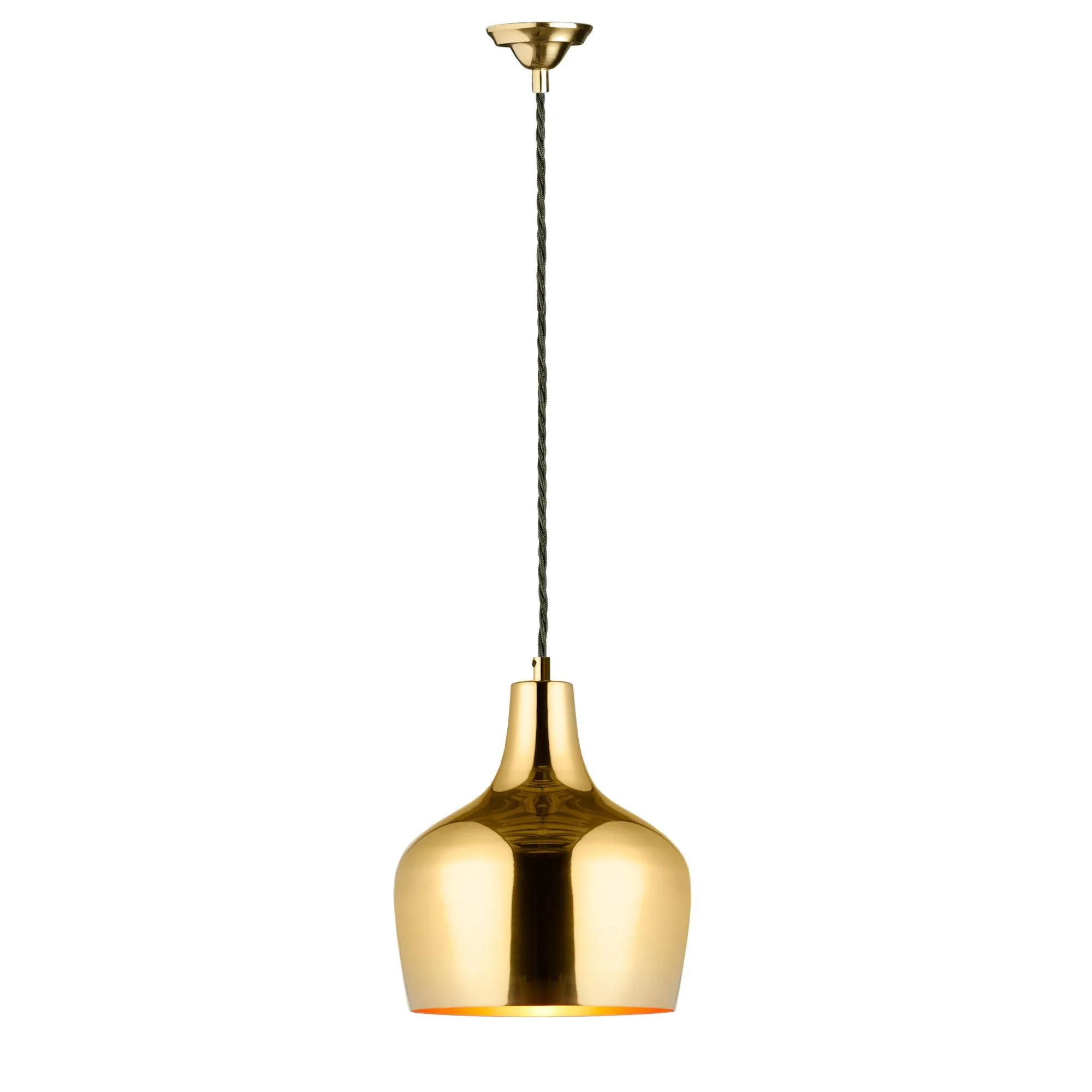 Turpin pendant in brass with copper interior