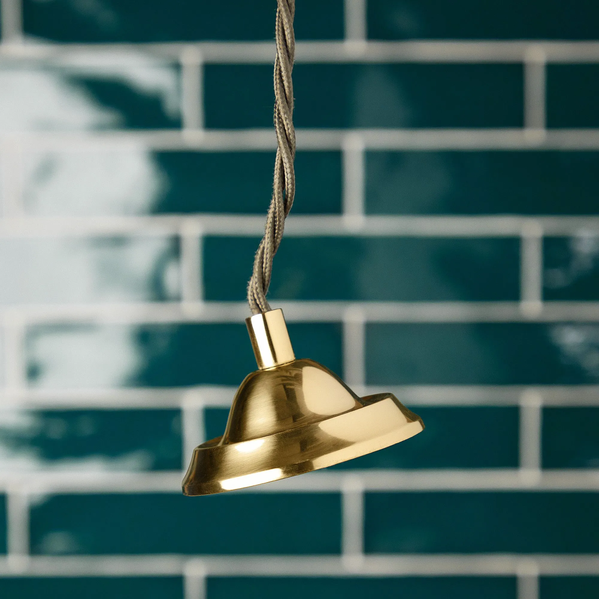 Turpin pendant in brass with copper interior