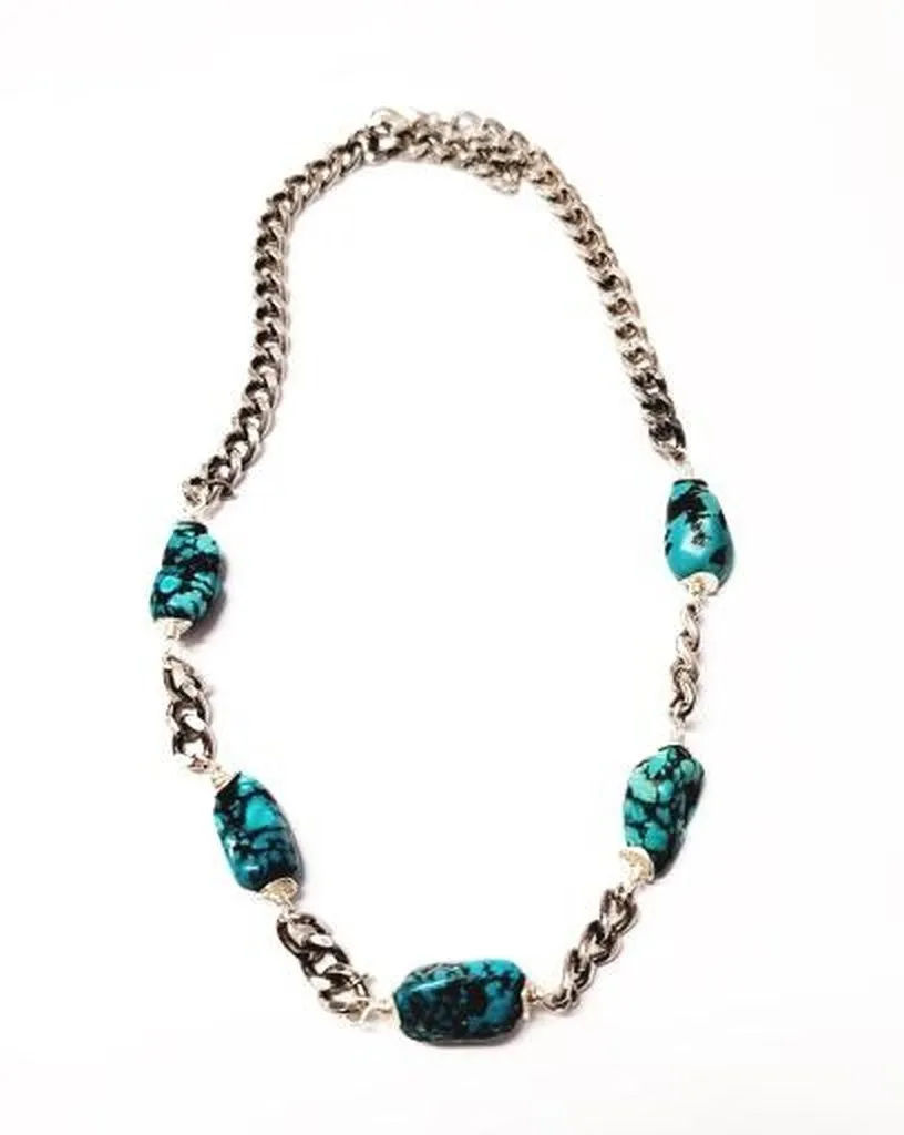 Turquoise Silver Necklace