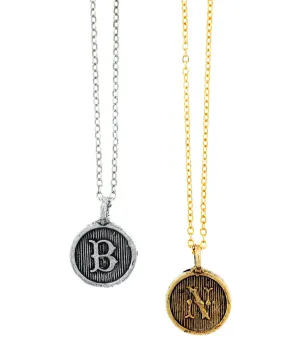 Typewriter Letter Necklace