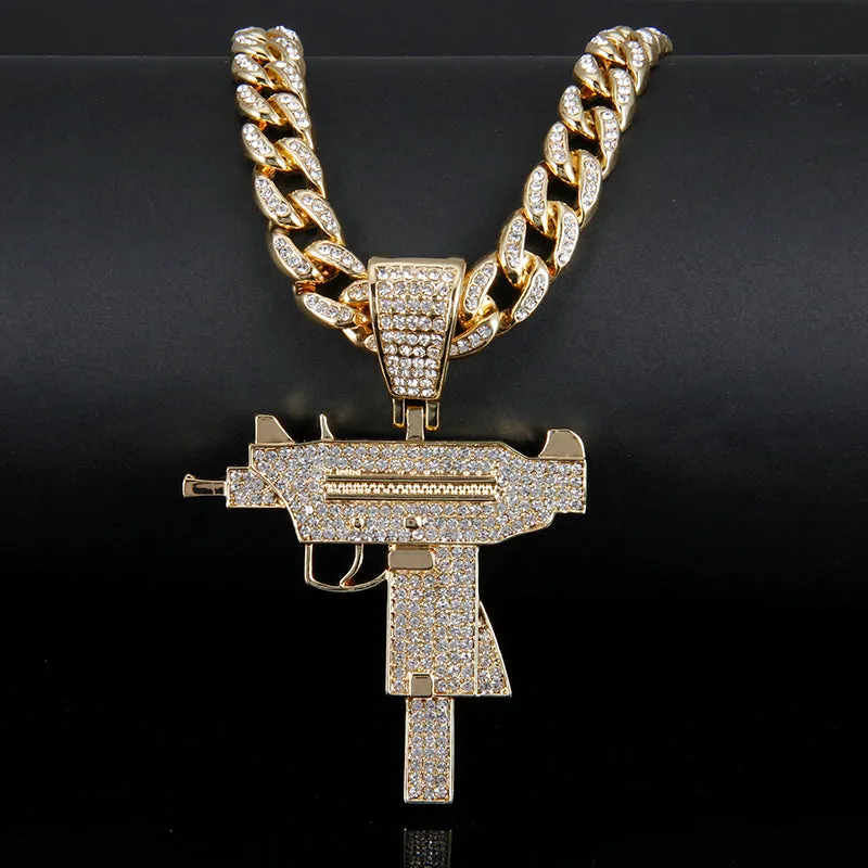 UZI Pendant Iced Out Necklace