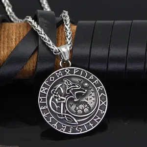 Viking Wolf Rune - Gothic Pendant by The Nevermore