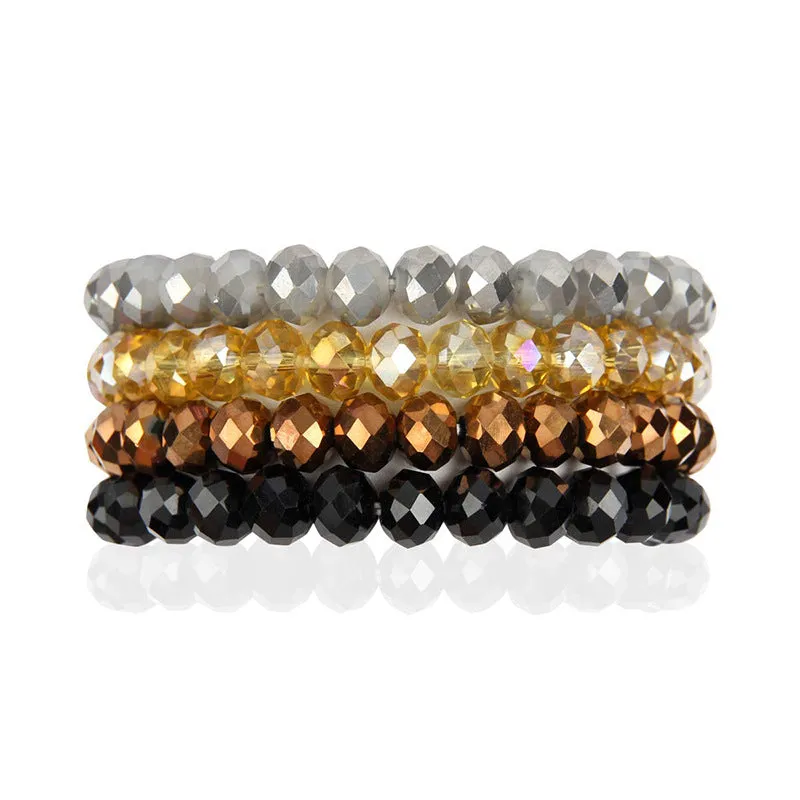 Wholesale DIY Crystal Colorful Elastic Bracelet