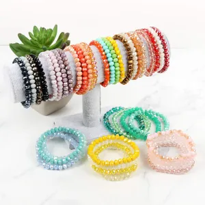 Wholesale DIY Crystal Colorful Elastic Bracelet