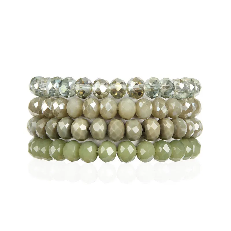 Wholesale DIY Crystal Colorful Elastic Bracelet