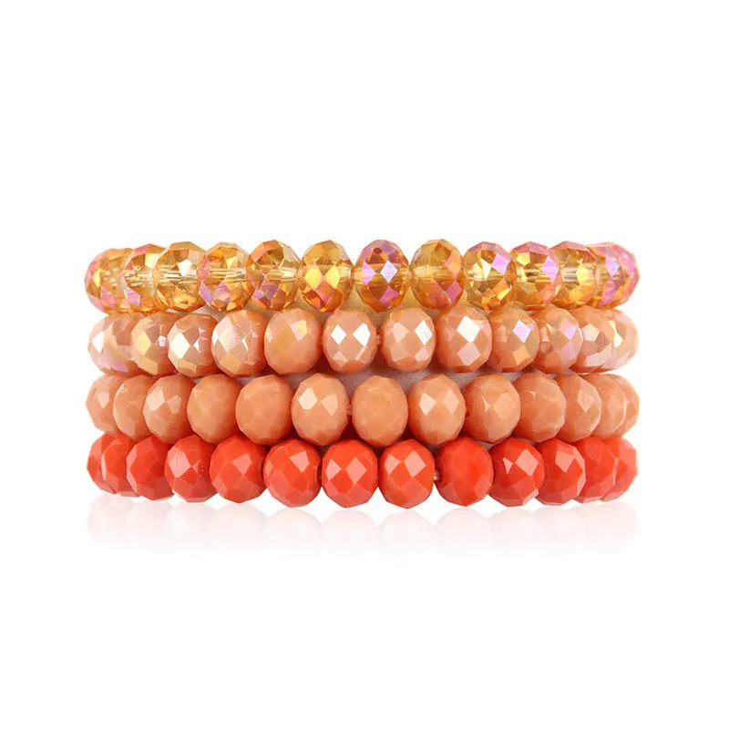 Wholesale DIY Crystal Colorful Elastic Bracelet