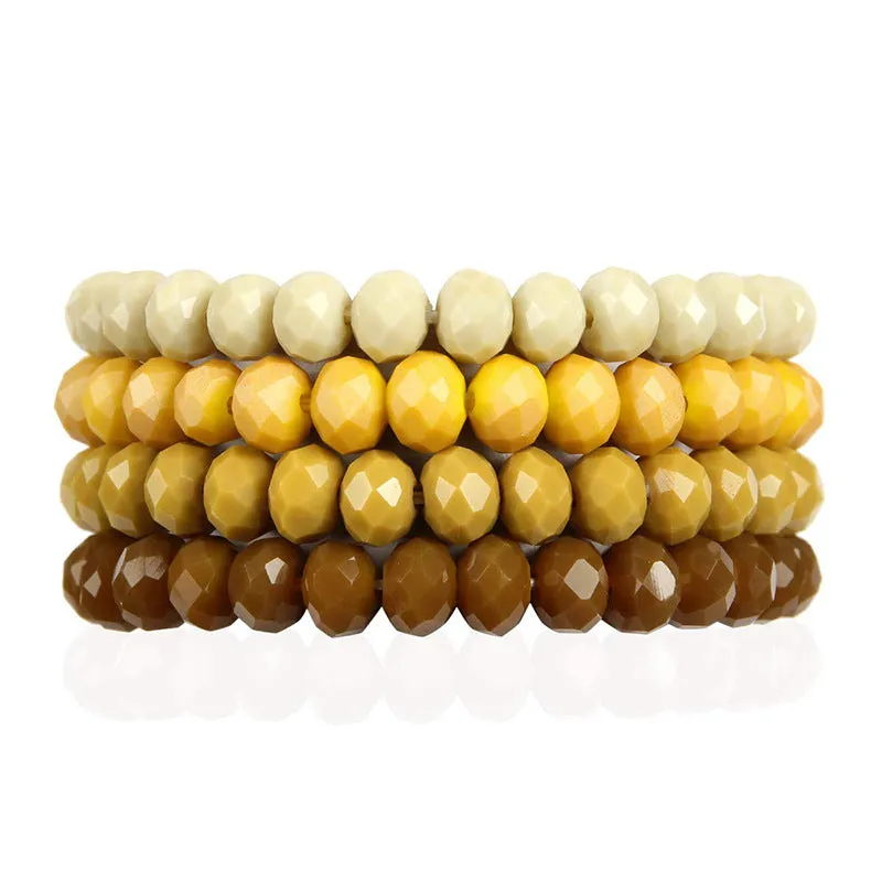 Wholesale DIY Crystal Colorful Elastic Bracelet